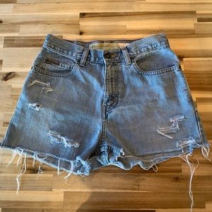 light wash, eddie bauer shorts